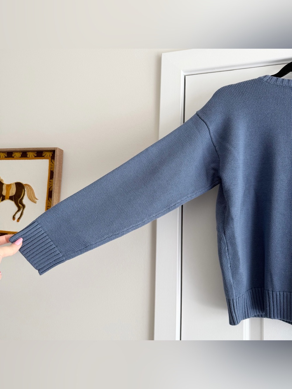 Lauren Ralph Lauren Intarsia Knit Dog Golden Retriever Sweater in Blue NWT - Picture 6 of 6
